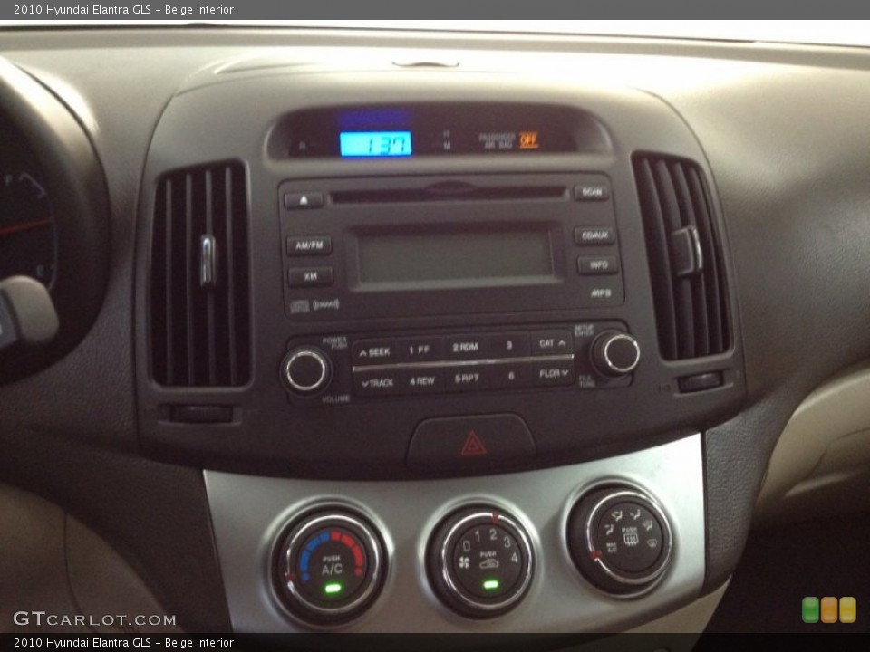 Beige Interior Controls for the 2010 Hyundai Elantra GLS #66286298