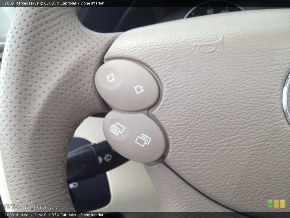 Stone Interior Steering Wheel for the 2009 Mercedes-Benz CLK 350 Cabriolet #66286662
