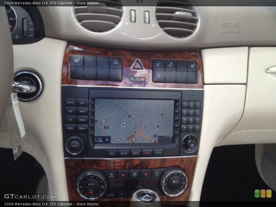 Stone Interior Navigation for the 2009 Mercedes-Benz CLK 350 Cabriolet #66286680