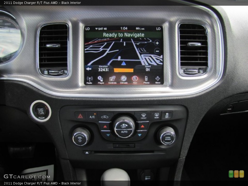 Black Interior Navigation for the 2011 Dodge Charger R/T Plus AWD #66289383