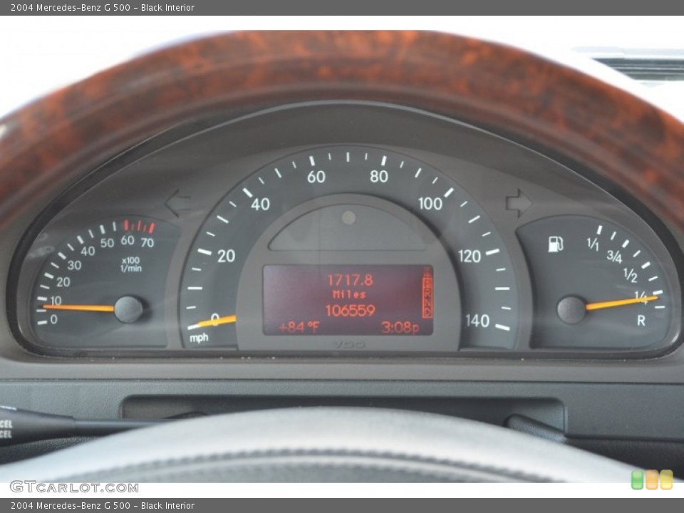 Black Interior Gauges for the 2004 Mercedes-Benz G 500 #66289518