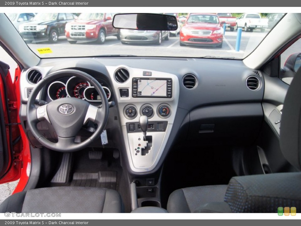 Dark Charcoal Interior Dashboard for the 2009 Toyota Matrix S #66290622