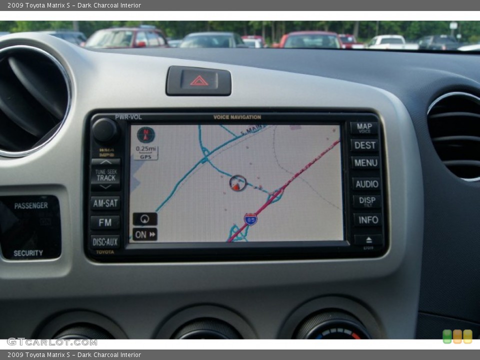 Dark Charcoal Interior Navigation for the 2009 Toyota Matrix S #66290718