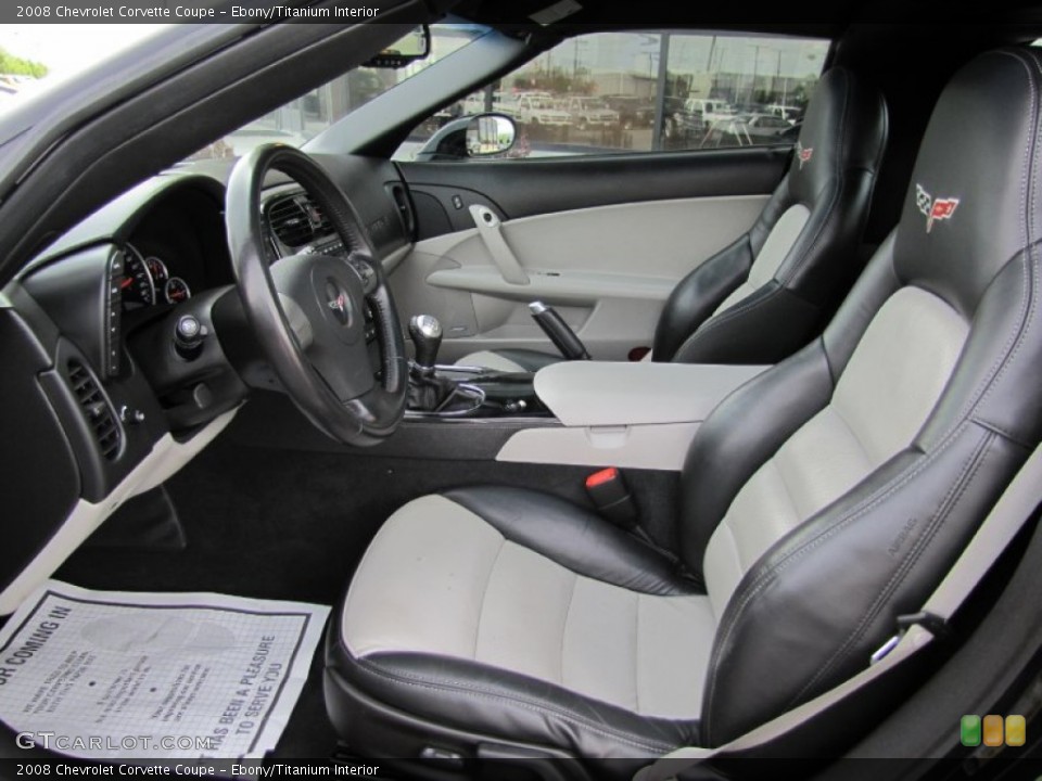 Ebony/Titanium Interior Photo for the 2008 Chevrolet Corvette Coupe #66291618