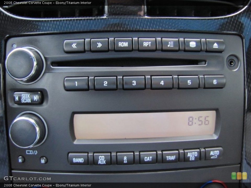 Ebony/Titanium Interior Audio System for the 2008 Chevrolet Corvette Coupe #66291708