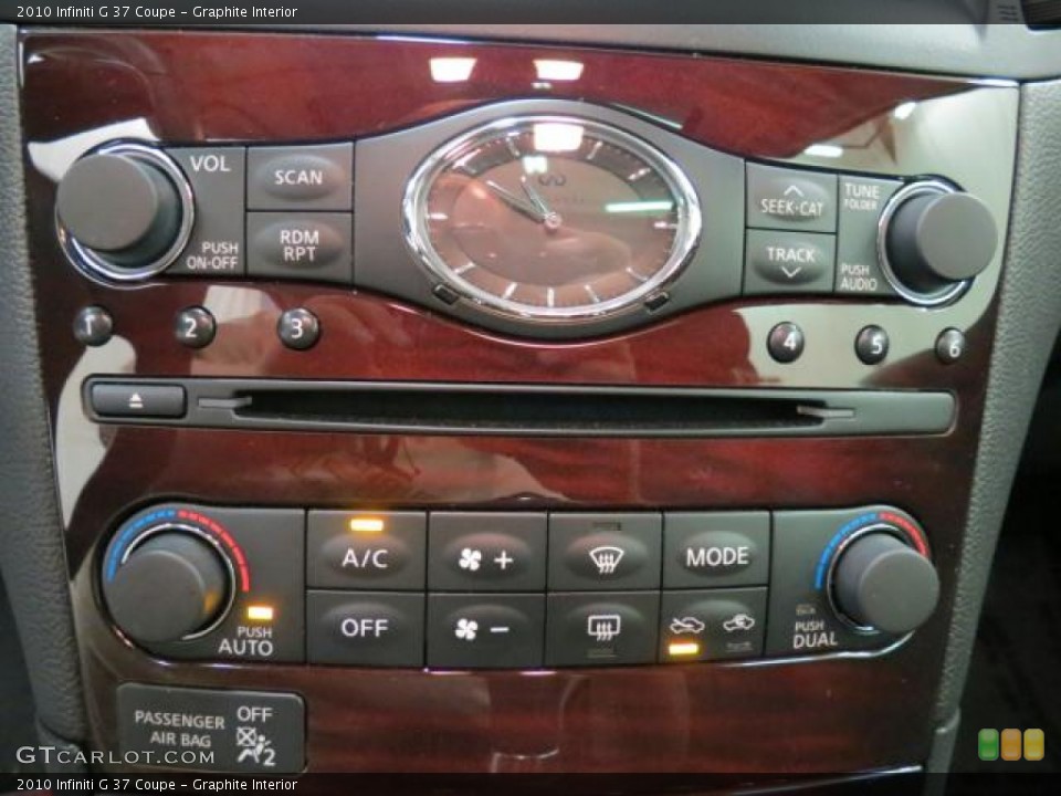 Graphite Interior Controls for the 2010 Infiniti G 37 Coupe #66291903
