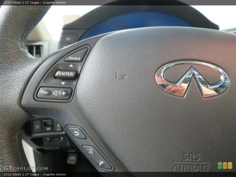 Graphite Interior Controls for the 2010 Infiniti G 37 Coupe #66291918