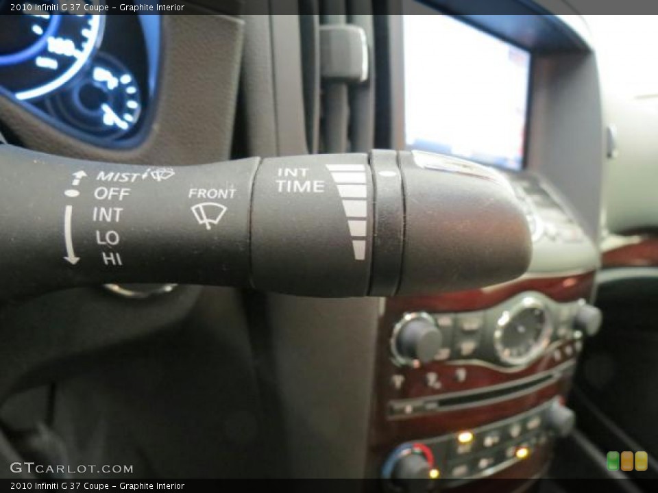 Graphite Interior Controls for the 2010 Infiniti G 37 Coupe #66291939