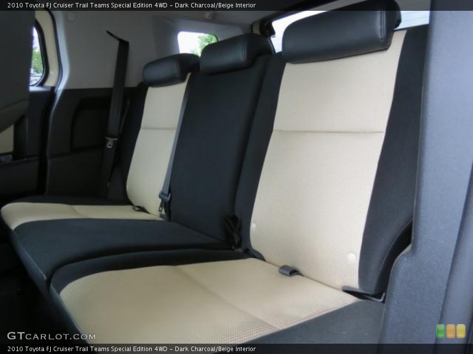 Dark Charcoal/Beige Interior Rear Seat for the 2010 Toyota FJ Cruiser Trail Teams Special Edition 4WD #66292053