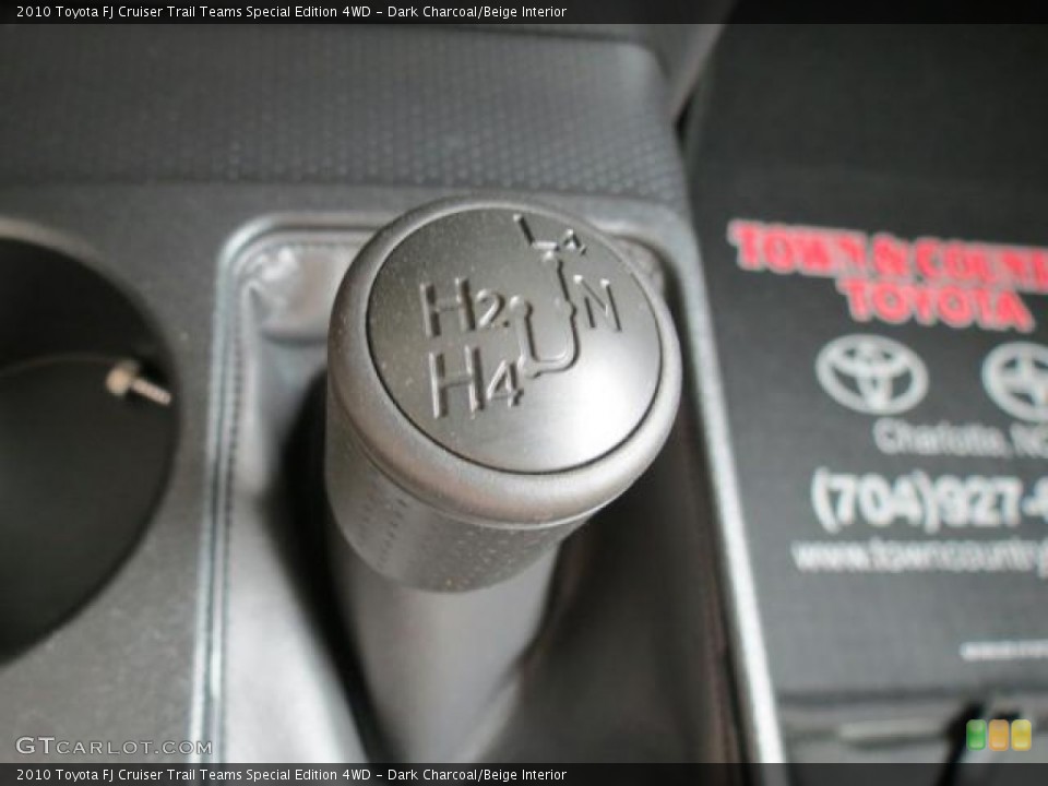 Dark Charcoal/Beige Interior Transmission for the 2010 Toyota FJ Cruiser Trail Teams Special Edition 4WD #66292131