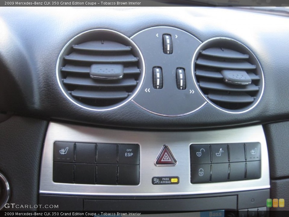 Tobacco Brown Interior Controls for the 2009 Mercedes-Benz CLK 350 Grand Edition Coupe #66292257