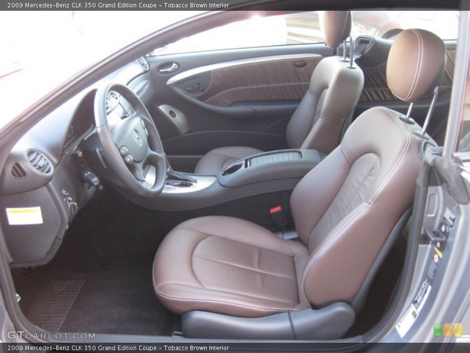 Tobacco Brown Interior Photo for the 2009 Mercedes-Benz CLK 350 Grand Edition Coupe #66292299