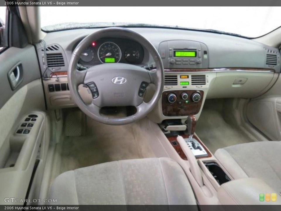 Beige Interior Dashboard for the 2006 Hyundai Sonata LX V6 #66293034