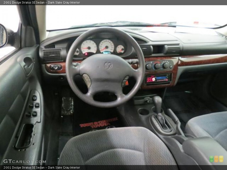 Dark Slate Gray Interior Dashboard for the 2001 Dodge Stratus SE Sedan #66294243
