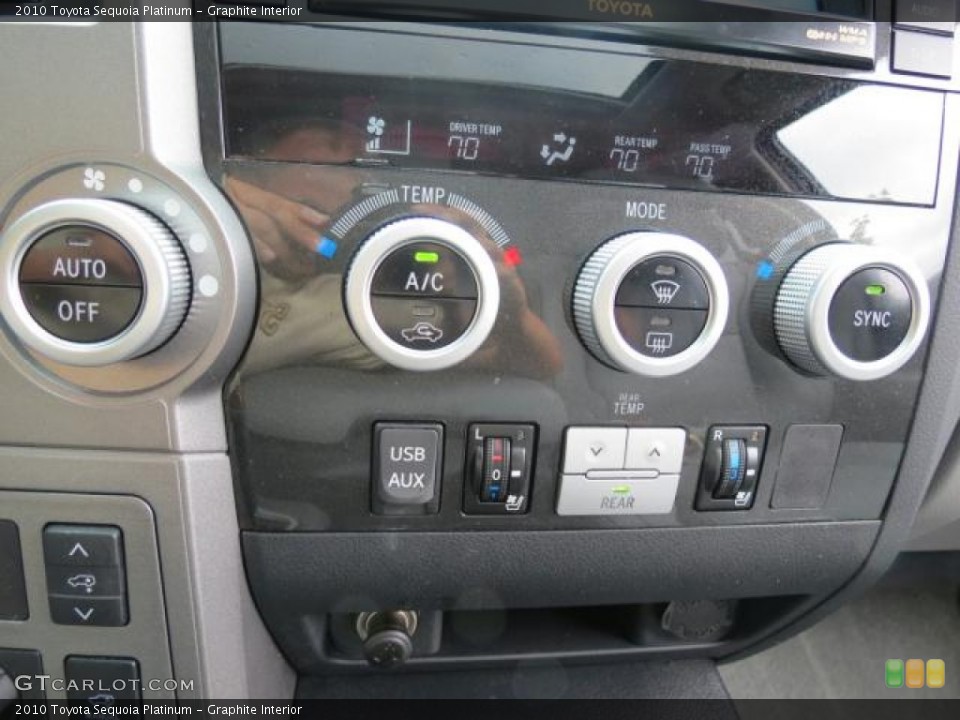 Graphite Interior Controls for the 2010 Toyota Sequoia Platinum #66294687