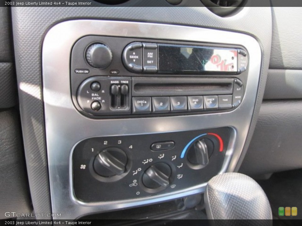 Taupe Interior Controls for the 2003 Jeep Liberty Limited 4x4 #66294732