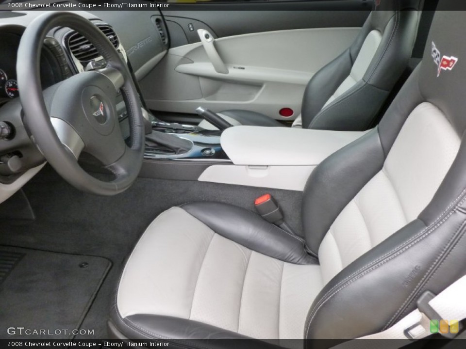 Ebony/Titanium Interior Photo for the 2008 Chevrolet Corvette Coupe #66295059