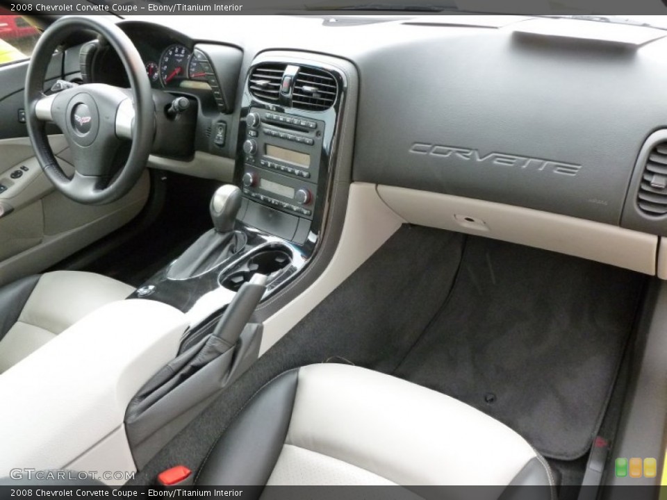 Ebony/Titanium Interior Dashboard for the 2008 Chevrolet Corvette Coupe #66295083