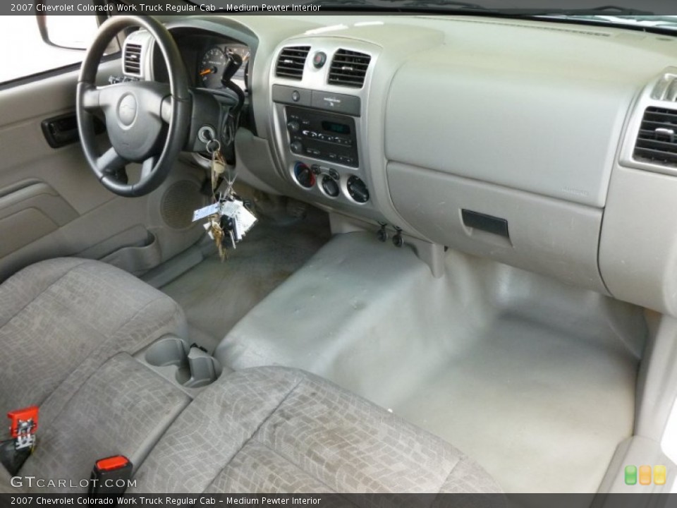 Medium Pewter Interior Dashboard for the 2007 Chevrolet Colorado Work Truck Regular Cab #66295578
