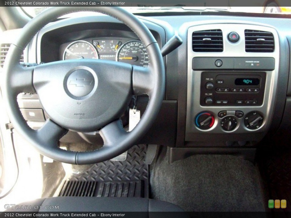 Ebony Interior Steering Wheel for the 2012 Chevrolet Colorado Work Truck Extended Cab #66300173
