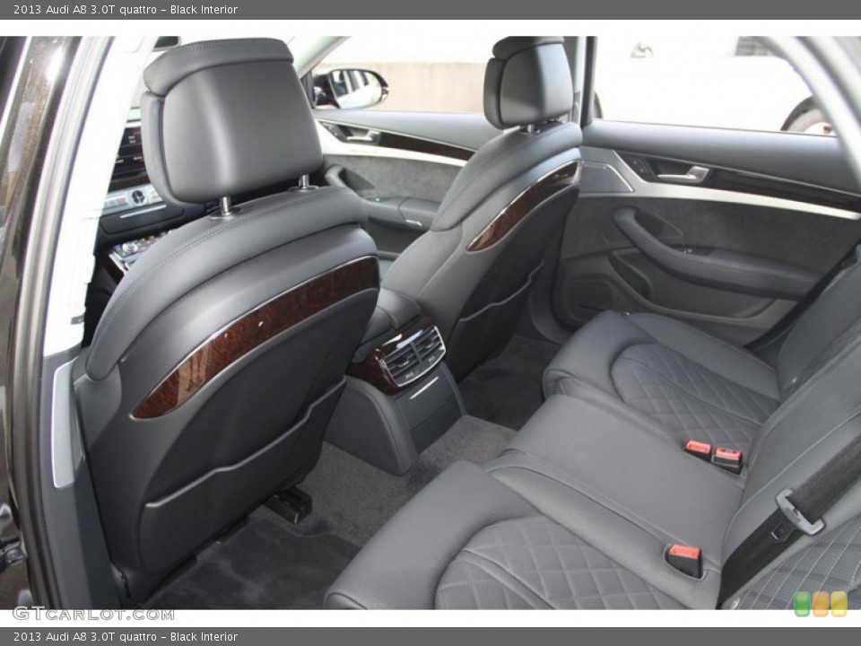 Black Interior Rear Seat for the 2013 Audi A8 3.0T quattro #66300548