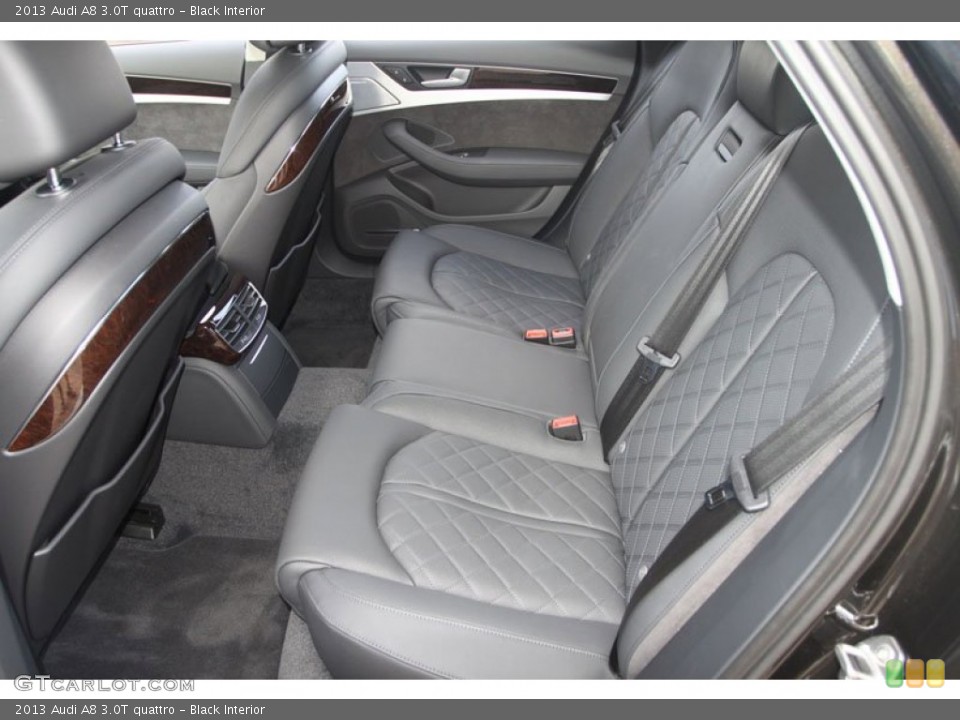 Black Interior Rear Seat for the 2013 Audi A8 3.0T quattro #66300557