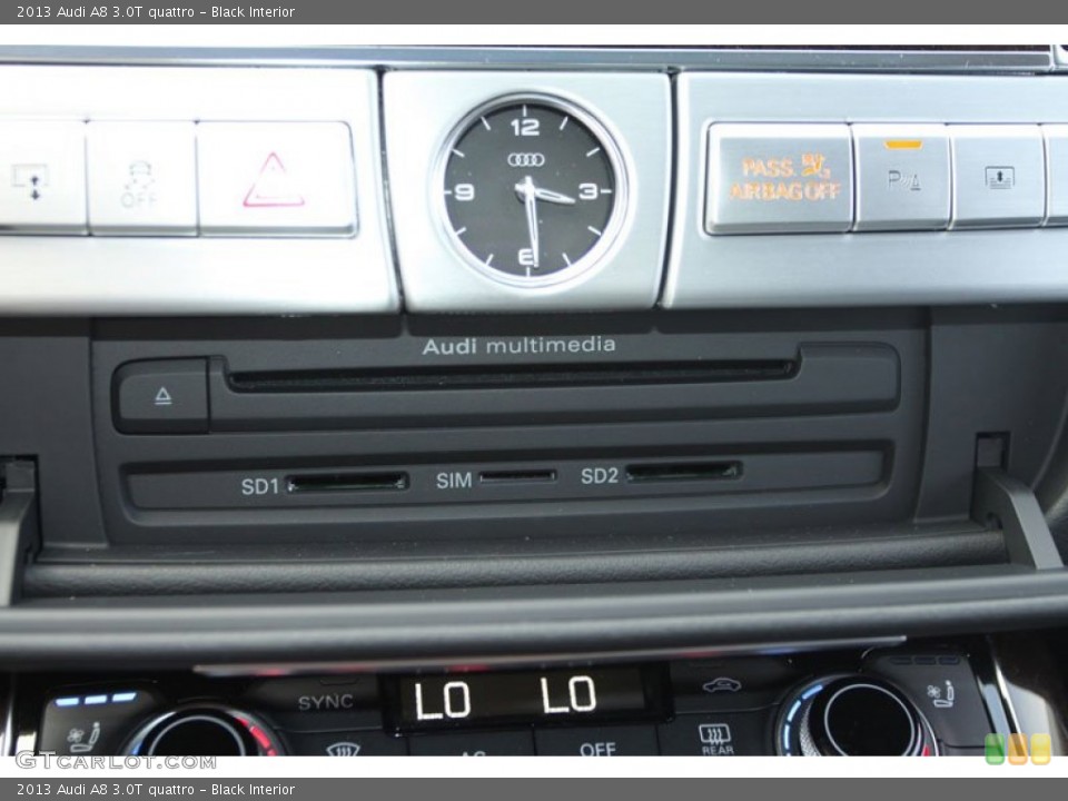 Black Interior Controls for the 2013 Audi A8 3.0T quattro #66300635