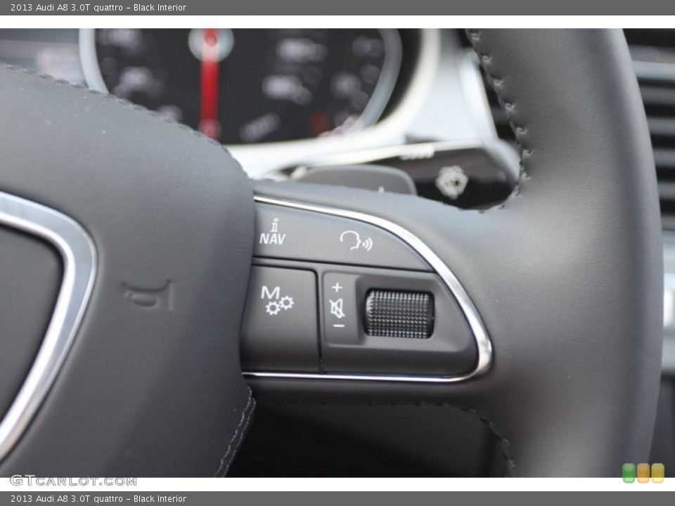 Black Interior Controls for the 2013 Audi A8 3.0T quattro #66300659