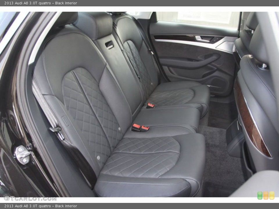 Black Interior Rear Seat for the 2013 Audi A8 3.0T quattro #66300689