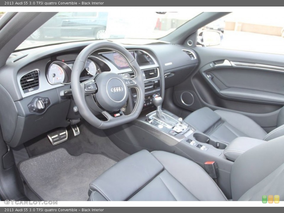 Black Interior Prime Interior for the 2013 Audi S5 3.0 TFSI quattro Convertible #66300906