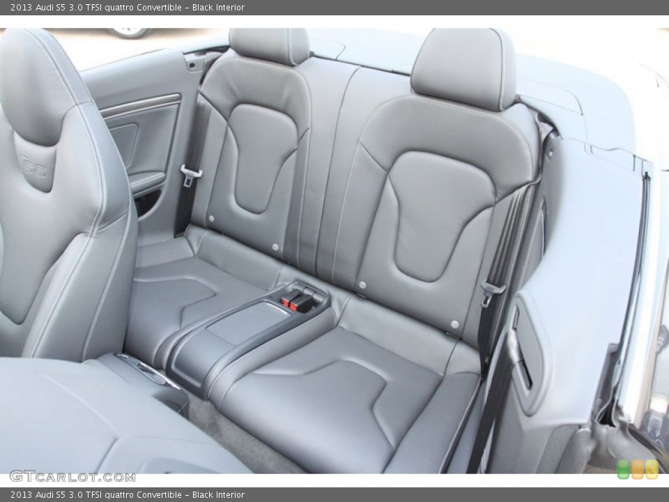 Black Interior Rear Seat for the 2013 Audi S5 3.0 TFSI quattro Convertible #66300923