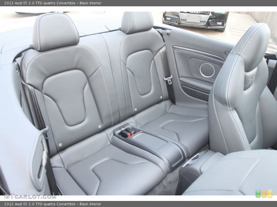 Black Interior Rear Seat for the 2013 Audi S5 3.0 TFSI quattro Convertible #66301049