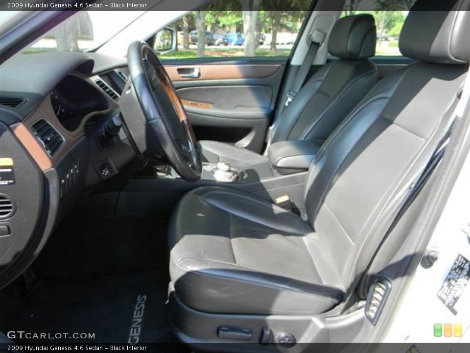Black Interior Photo for the 2009 Hyundai Genesis 4.6 Sedan #66302287