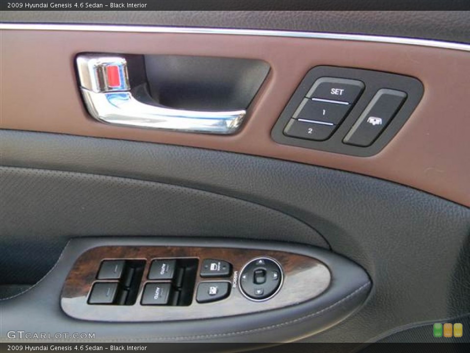 Black Interior Controls for the 2009 Hyundai Genesis 4.6 Sedan #66302327
