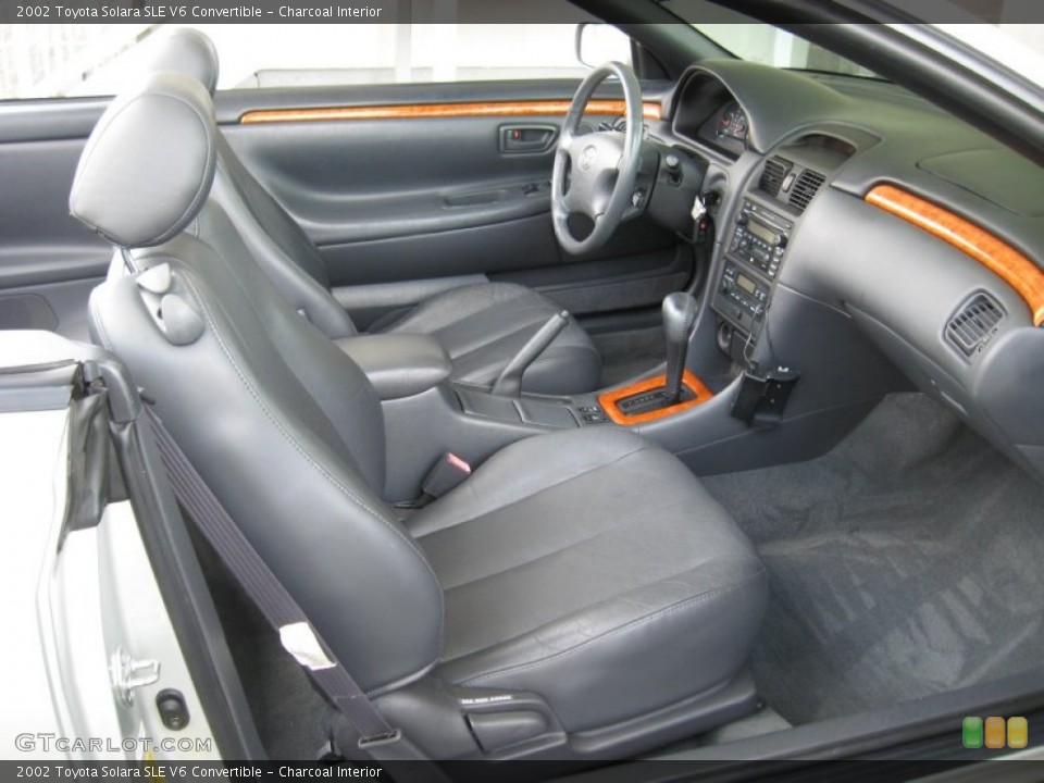 Charcoal Interior Photo for the 2002 Toyota Solara SLE V6 Convertible #66302507