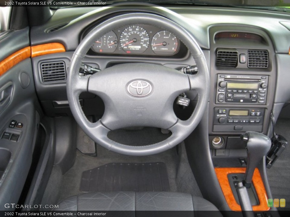 Charcoal Interior Dashboard for the 2002 Toyota Solara SLE V6 Convertible #66302516