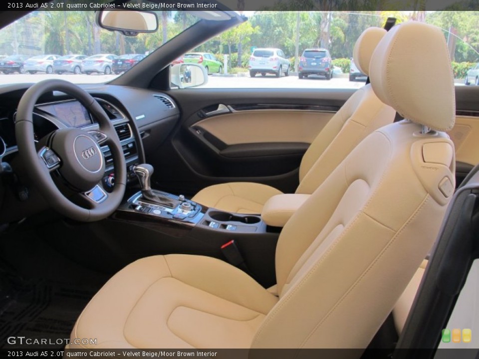 Velvet Beige/Moor Brown Interior Photo for the 2013 Audi A5 2.0T quattro Cabriolet #66304400