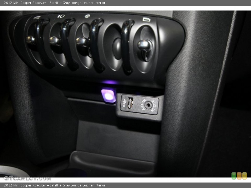 Satellite Gray Lounge Leather Interior Controls for the 2012 Mini Cooper Roadster #66307941
