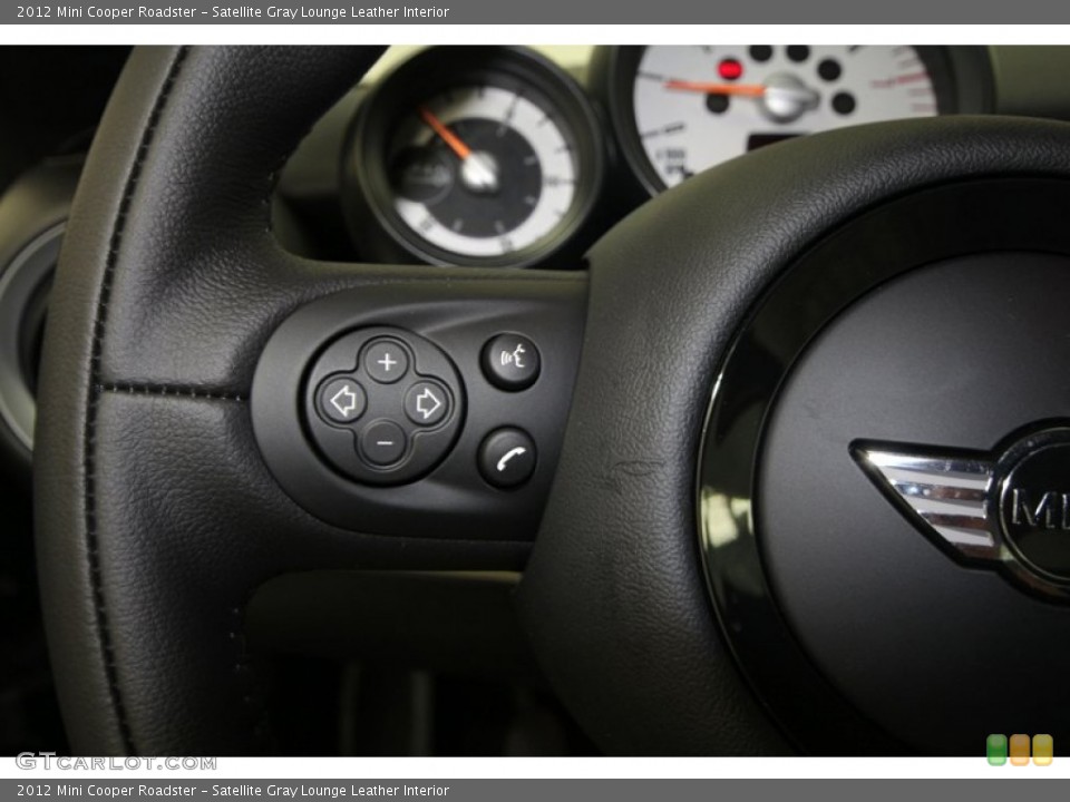 Satellite Gray Lounge Leather Interior Controls for the 2012 Mini Cooper Roadster #66307987