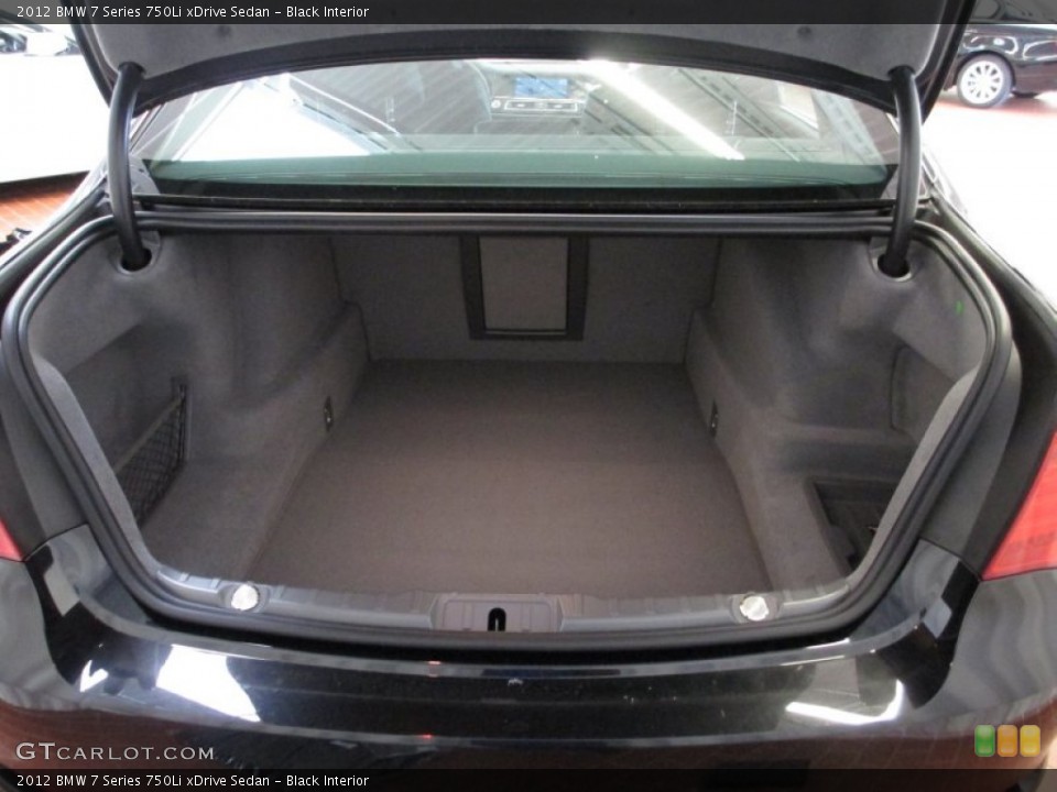 Black Interior Trunk for the 2012 BMW 7 Series 750Li xDrive Sedan #66308144