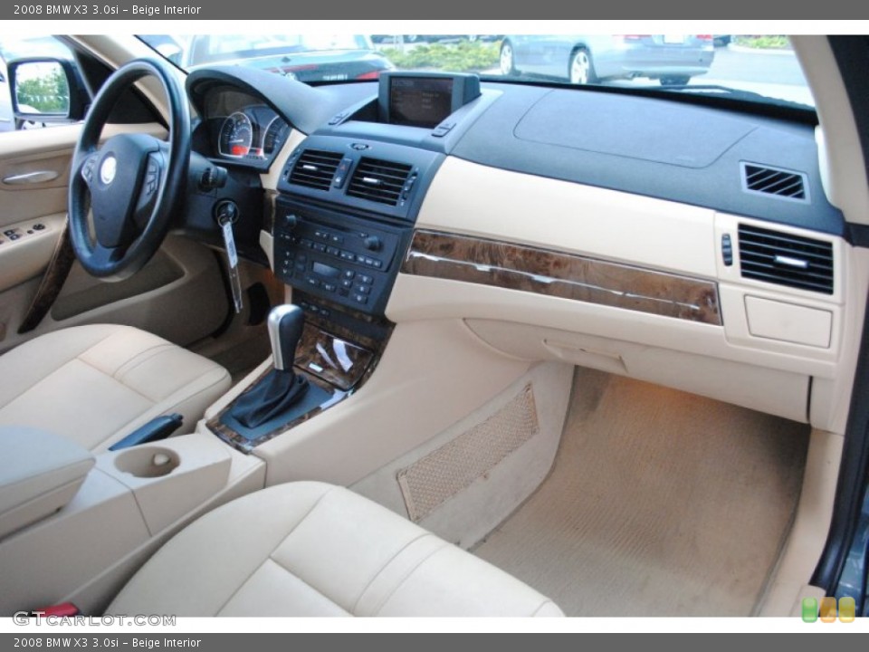 Beige Interior Dashboard for the 2008 BMW X3 3.0si #66308579