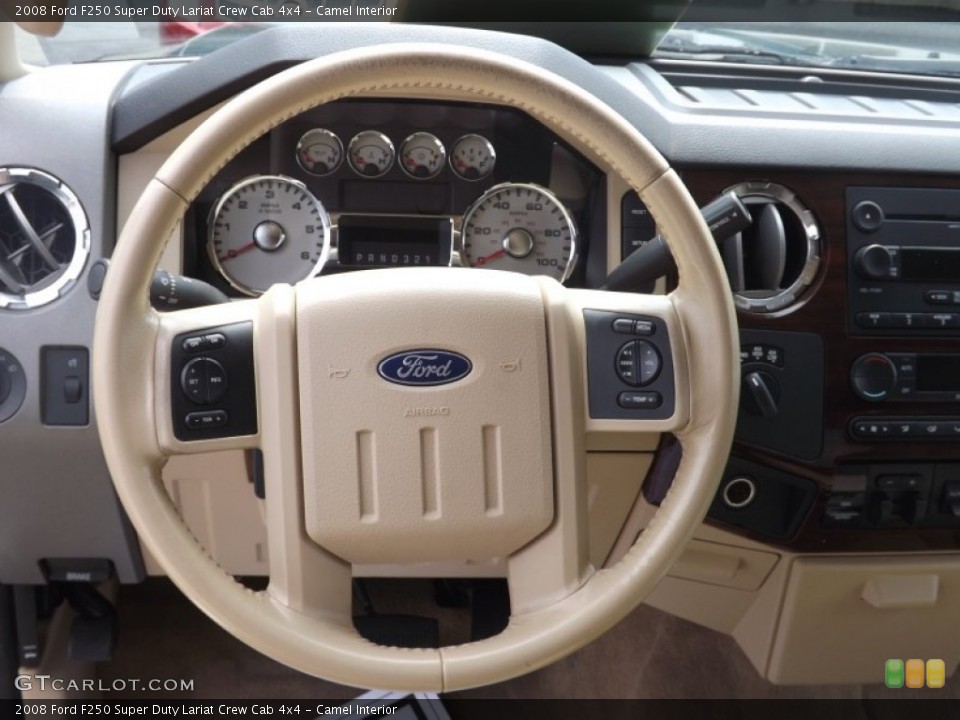 Camel Interior Steering Wheel for the 2008 Ford F250 Super Duty Lariat Crew Cab 4x4 #66309740