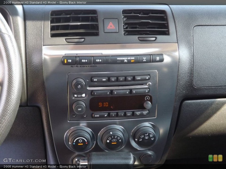 Ebony Black Interior Controls for the 2008 Hummer H3  #66311010
