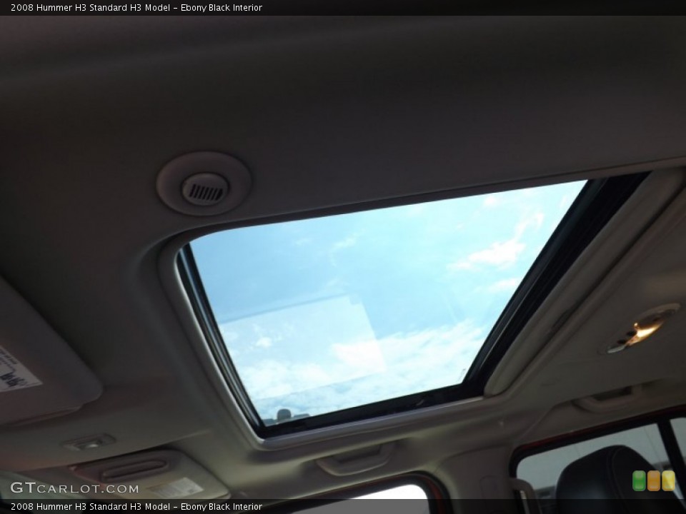 Ebony Black Interior Sunroof for the 2008 Hummer H3  #66311048