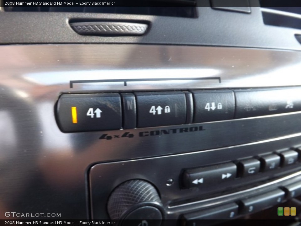Ebony Black Interior Controls for the 2008 Hummer H3  #66311165