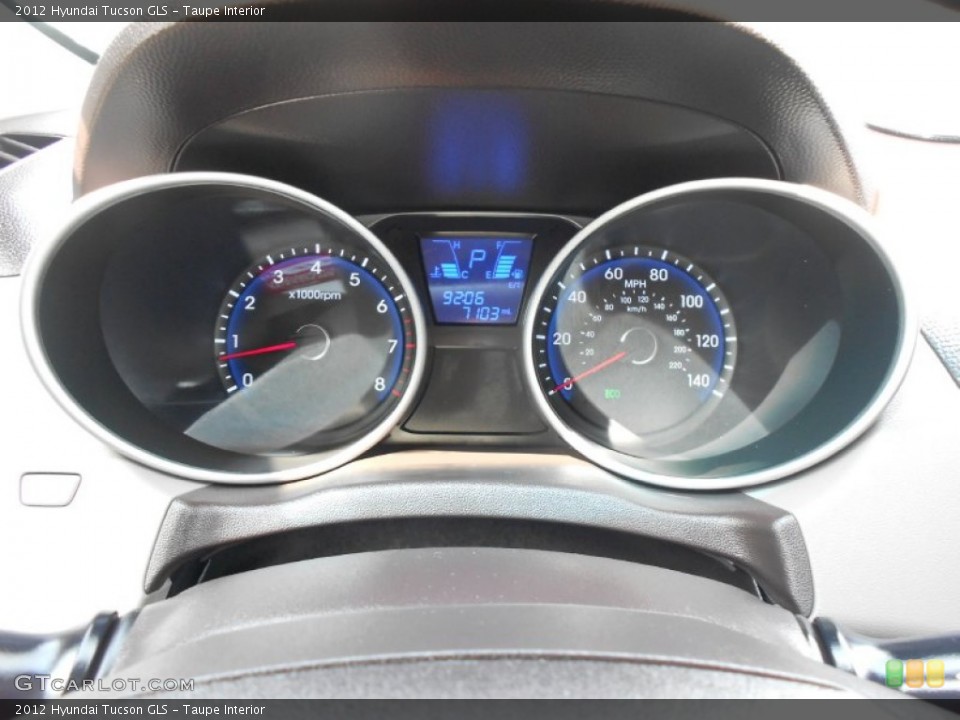 Taupe Interior Gauges for the 2012 Hyundai Tucson GLS #66312377