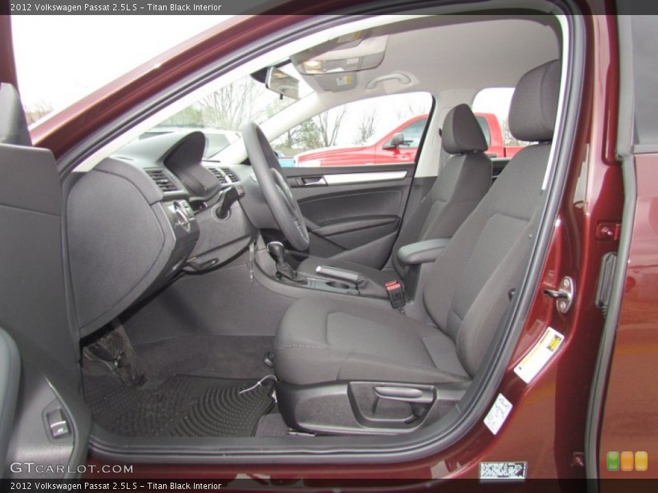 Titan Black Interior Photo for the 2012 Volkswagen Passat 2.5L S #66312665