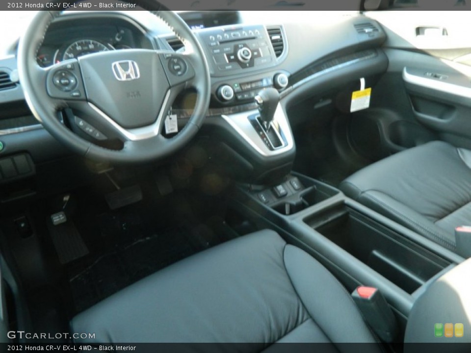 Black Interior Photo for the 2012 Honda CR-V EX-L 4WD #66312935