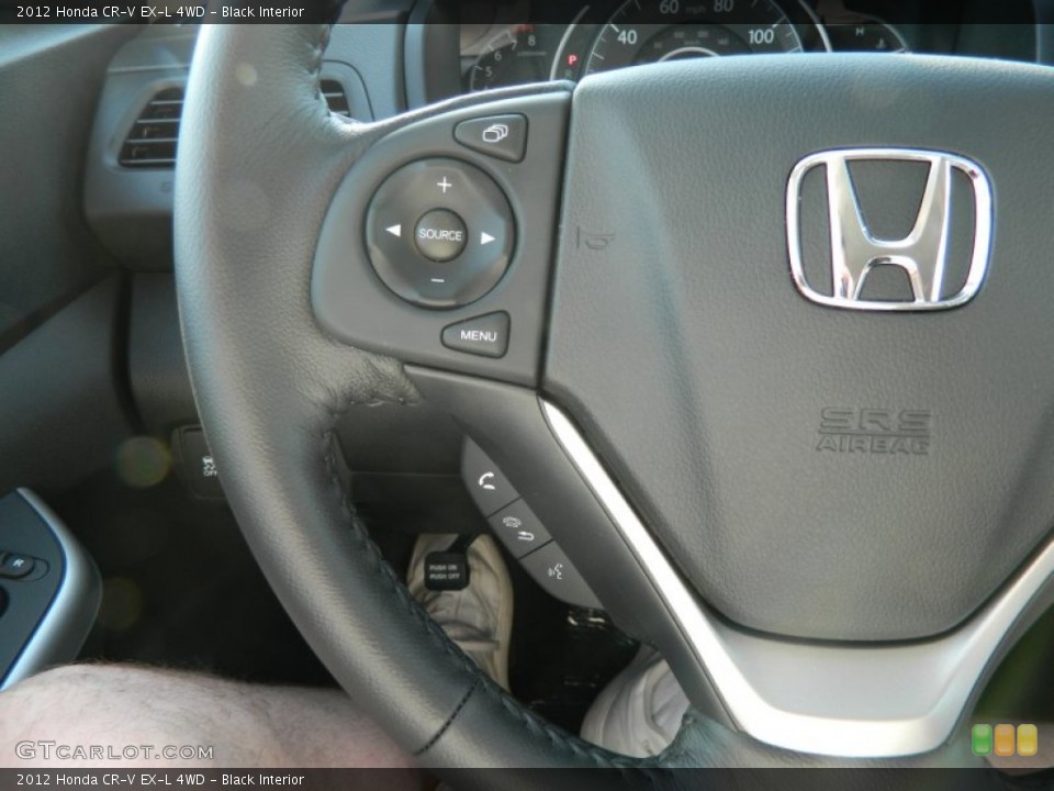 Black Interior Controls for the 2012 Honda CR-V EX-L 4WD #66312995