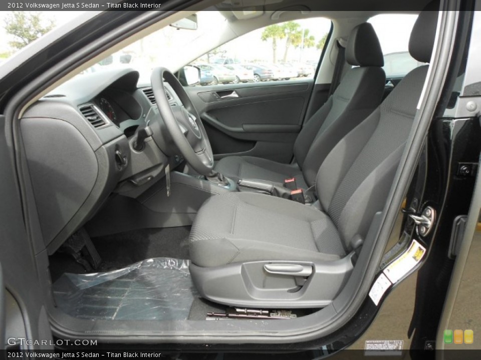 Titan Black Interior Photo for the 2012 Volkswagen Jetta S Sedan #66313379